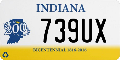 IN license plate 739UX