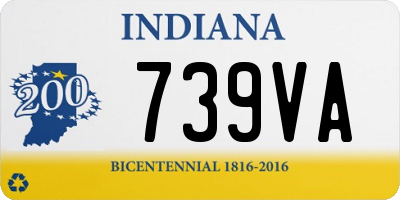 IN license plate 739VA