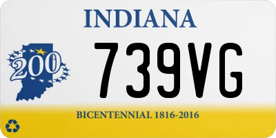 IN license plate 739VG
