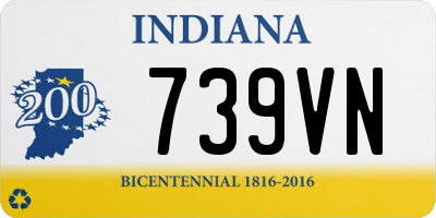 IN license plate 739VN