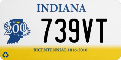 IN license plate 739VT