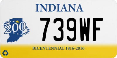 IN license plate 739WF