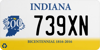 IN license plate 739XN