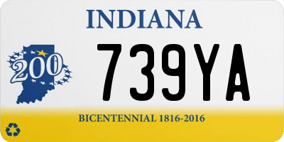 IN license plate 739YA