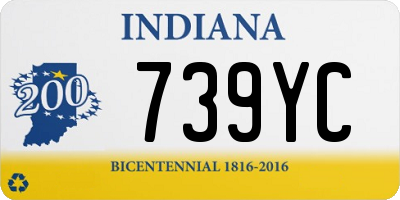 IN license plate 739YC