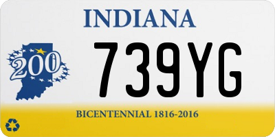 IN license plate 739YG