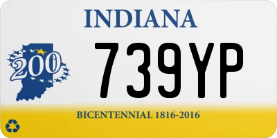 IN license plate 739YP