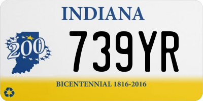 IN license plate 739YR