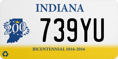 IN license plate 739YU