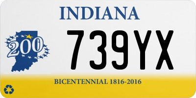 IN license plate 739YX