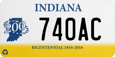 IN license plate 740AC