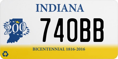 IN license plate 740BB