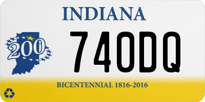 IN license plate 740DQ