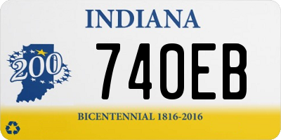 IN license plate 740EB