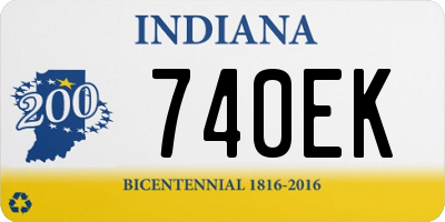 IN license plate 740EK