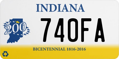 IN license plate 740FA