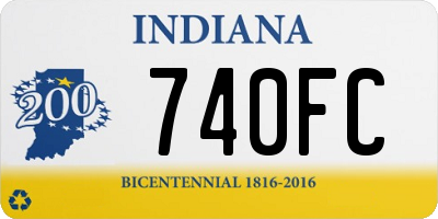 IN license plate 740FC