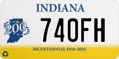 IN license plate 740FH