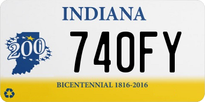 IN license plate 740FY