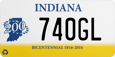 IN license plate 740GL