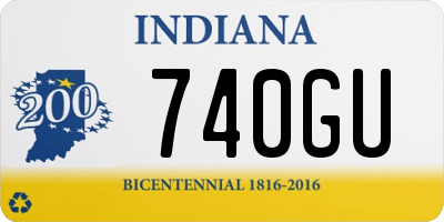 IN license plate 740GU