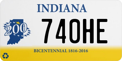 IN license plate 740HE