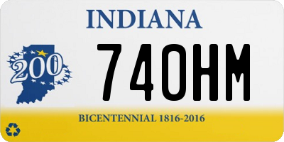 IN license plate 740HM