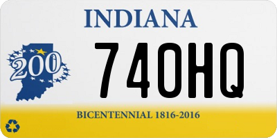 IN license plate 740HQ