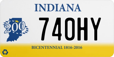 IN license plate 740HY