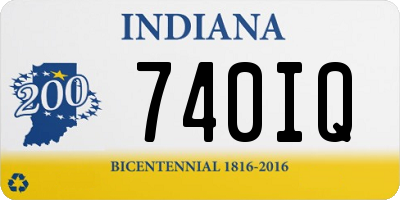 IN license plate 740IQ