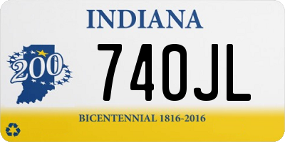 IN license plate 740JL