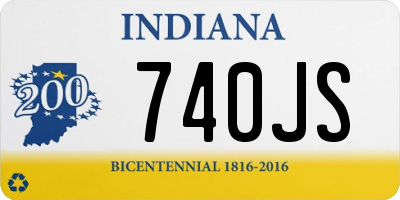 IN license plate 740JS