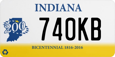 IN license plate 740KB