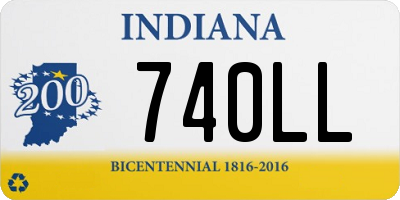 IN license plate 740LL