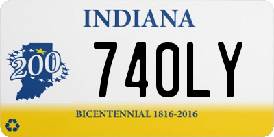 IN license plate 740LY