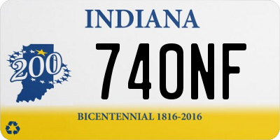 IN license plate 740NF