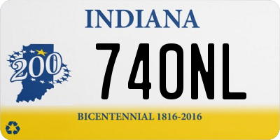 IN license plate 740NL