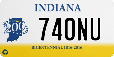 IN license plate 740NU