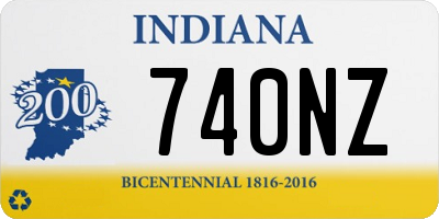 IN license plate 740NZ