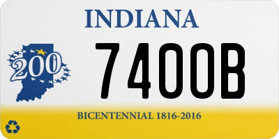 IN license plate 740OB