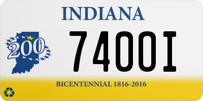 IN license plate 740OI