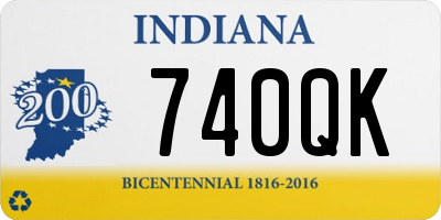 IN license plate 740QK