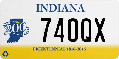 IN license plate 740QX