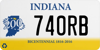 IN license plate 740RB