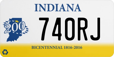 IN license plate 740RJ