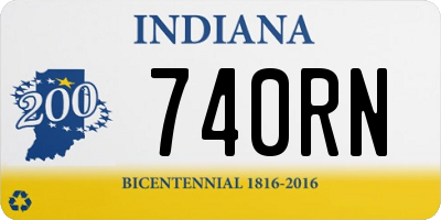 IN license plate 740RN