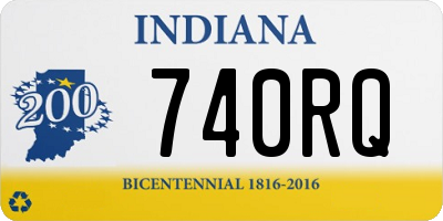 IN license plate 740RQ