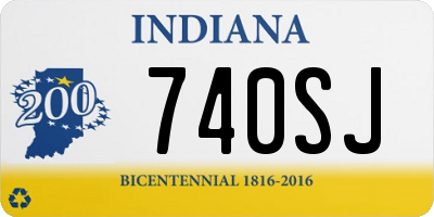 IN license plate 740SJ