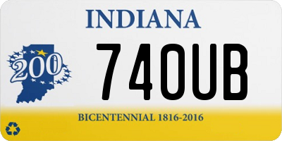 IN license plate 740UB
