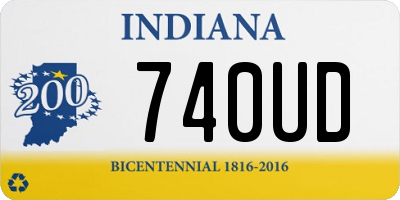 IN license plate 740UD